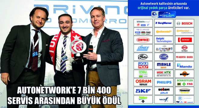 Autonetwork’e 7 bin 400 Servis Arasından Büyük Ödül