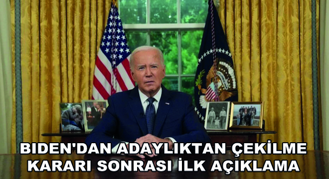 Biden'dan Adaylıktan Çekilme Kararı Sonrası İlk Açıklama