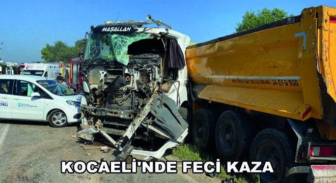 Kocaeli'nde Feci Kaza