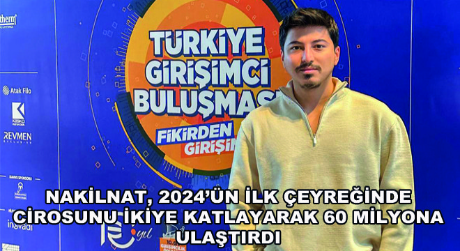 Nakilnat, 2024'ün İlk Çeyreğinde Cirosunu İkiye Katlayarak 60 Milyona Ulaştırdı