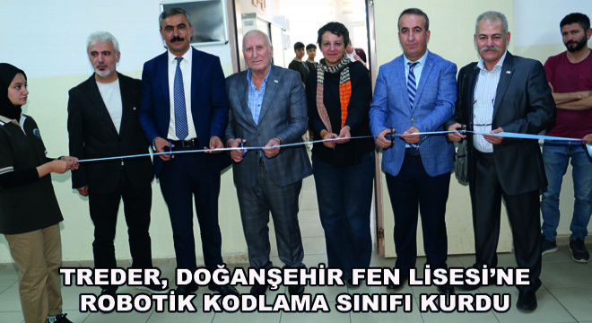 TREDER, Doğanşehir Fen Lisesi'ne Robotik Kodlama Sınıfı Kurdu