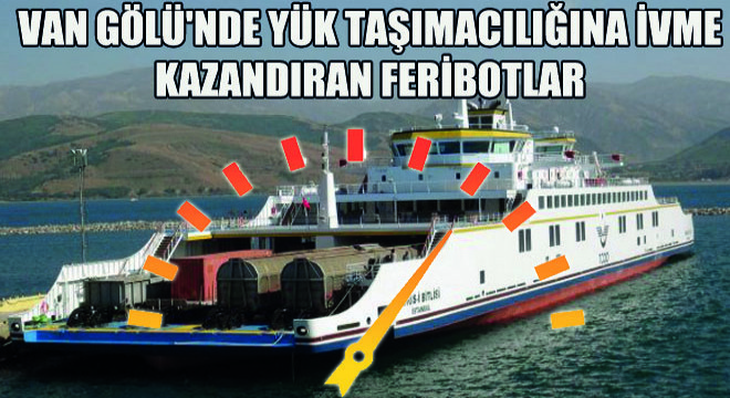 Van Gölü'nde Yük Taşımacılığına İvme Kazandıran Feribotlar